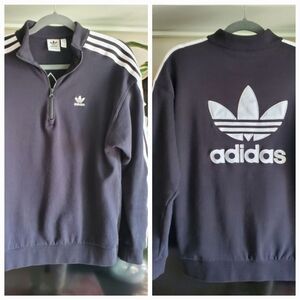Adidas Trefoil Quarter Zip Sweatshirt